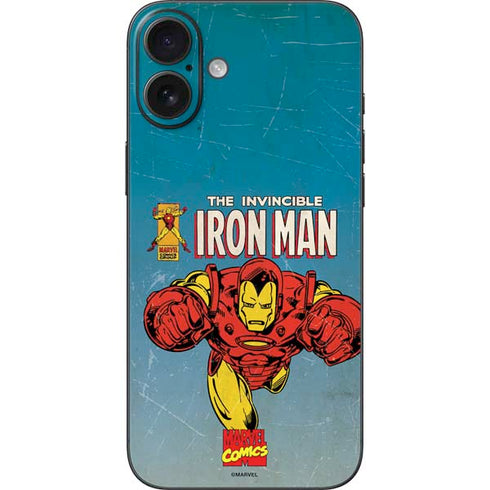Marvel Classic Comics The Invincible Iron Man iPhone 16 Plus Skin